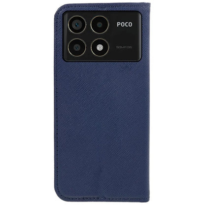 For Xiaomi Redmi K70 5G / K70 Pro 5G / Poco F6 Pro 5G Case Wallet Leather Phone Cover Cross Texture