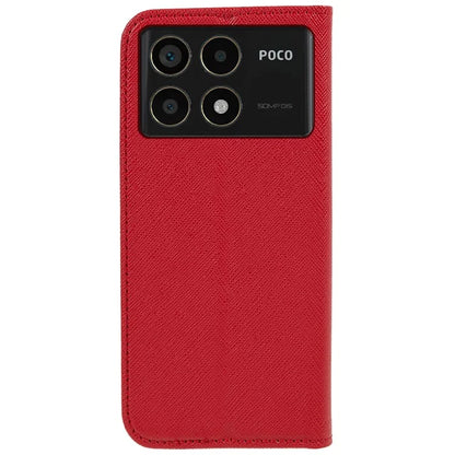 For Xiaomi Redmi K70 5G / K70 Pro 5G / Poco F6 Pro 5G Case Wallet Leather Phone Cover Cross Texture