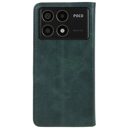 For Xiaomi Redmi K70 5G / K70 Pro 5G / Poco F6 Pro 5G Case Stand Leather Phone Cover Calf Texture