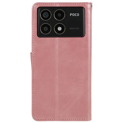 For Xiaomi Redmi K70 5G / K70 Pro 5G / Poco F6 Pro 5G Case Calf Texture Leather Wallet Phone Cover
