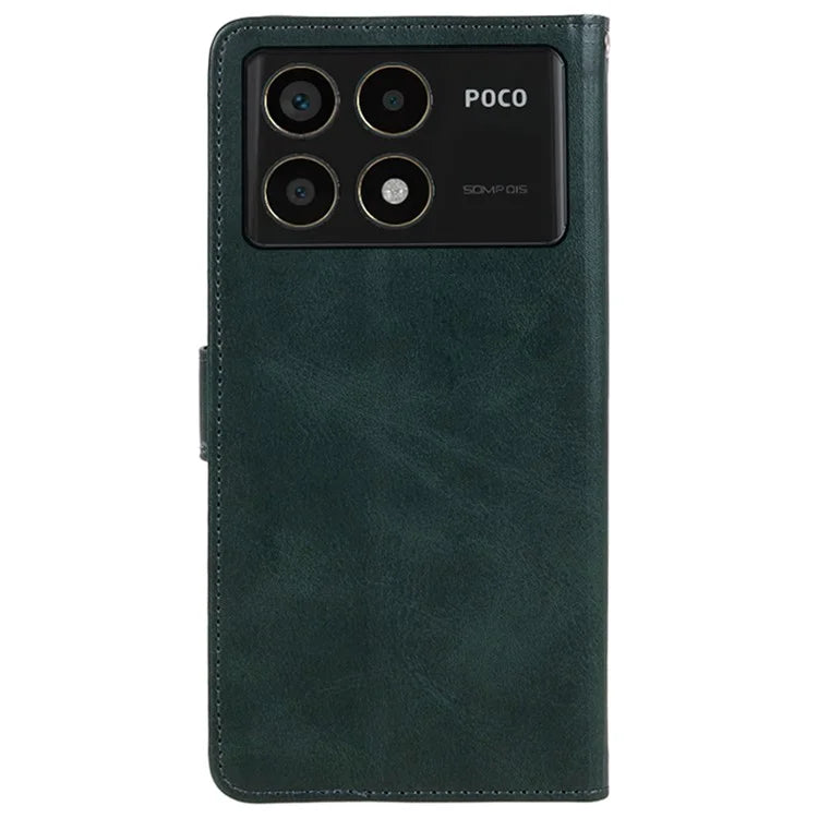 For Xiaomi Redmi K70 5G / K70 Pro 5G / Poco F6 Pro 5G Case Calf Texture Leather Wallet Phone Cover