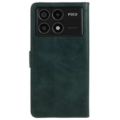 For Xiaomi Redmi K70 5G / K70 Pro 5G / Poco F6 Pro 5G Case Calf Texture Leather Wallet Phone Cover