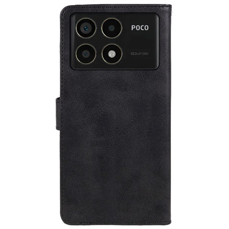 For Xiaomi Redmi K70 5G / K70 Pro 5G / Poco F6 Pro 5G Case Calf Texture Leather Wallet Phone Cover