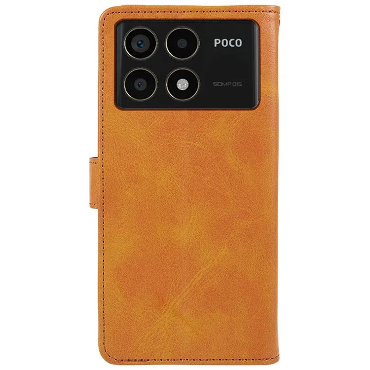For Xiaomi Redmi K70 5G / K70 Pro 5G / Poco F6 Pro 5G Case Calf Texture Leather Wallet Phone Cover
