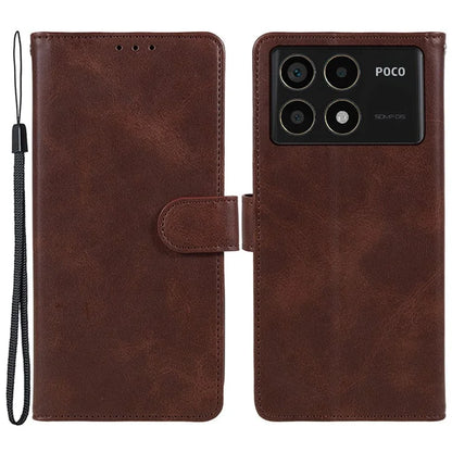 For Xiaomi Redmi K70 5G / K70 Pro 5G / Poco F6 Pro 5G Case Calf Texture Leather Wallet Phone Cover