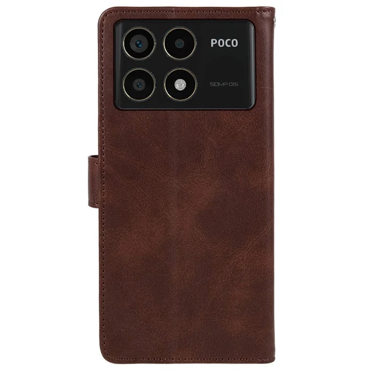 For Xiaomi Redmi K70 5G / K70 Pro 5G / Poco F6 Pro 5G Case Calf Texture Leather Wallet Phone Cover