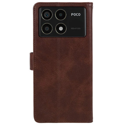 For Xiaomi Redmi K70 5G / K70 Pro 5G / Poco F6 Pro 5G Case Calf Texture Leather Wallet Phone Cover
