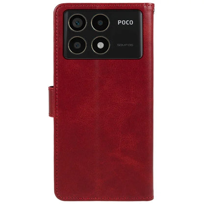 For Xiaomi Redmi K70 5G / K70 Pro 5G / Poco F6 Pro 5G Case Calf Texture Leather Wallet Phone Cover