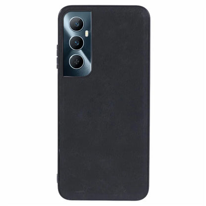 For Realme C65 4G Case Leather Coated PC+TPU Shockproof Phone Cover
