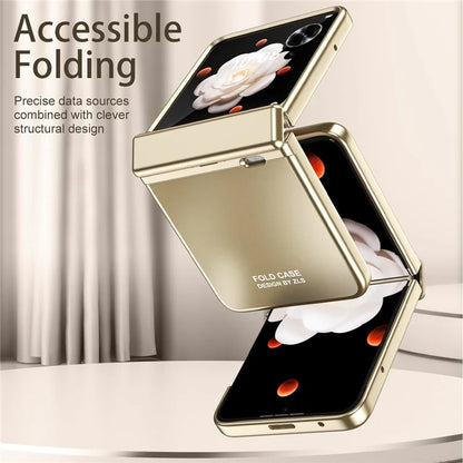 For Honor Magic V Flip 5G Case Electroplating Hard PC Protective Phone Cover