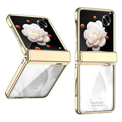 For Honor Magic V Flip 5G Case Electroplating PC Folding Phone Cover