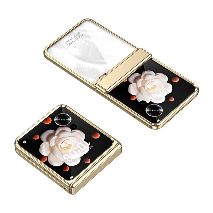 For Honor Magic V Flip 5G Case Electroplating PC Folding Phone Cover