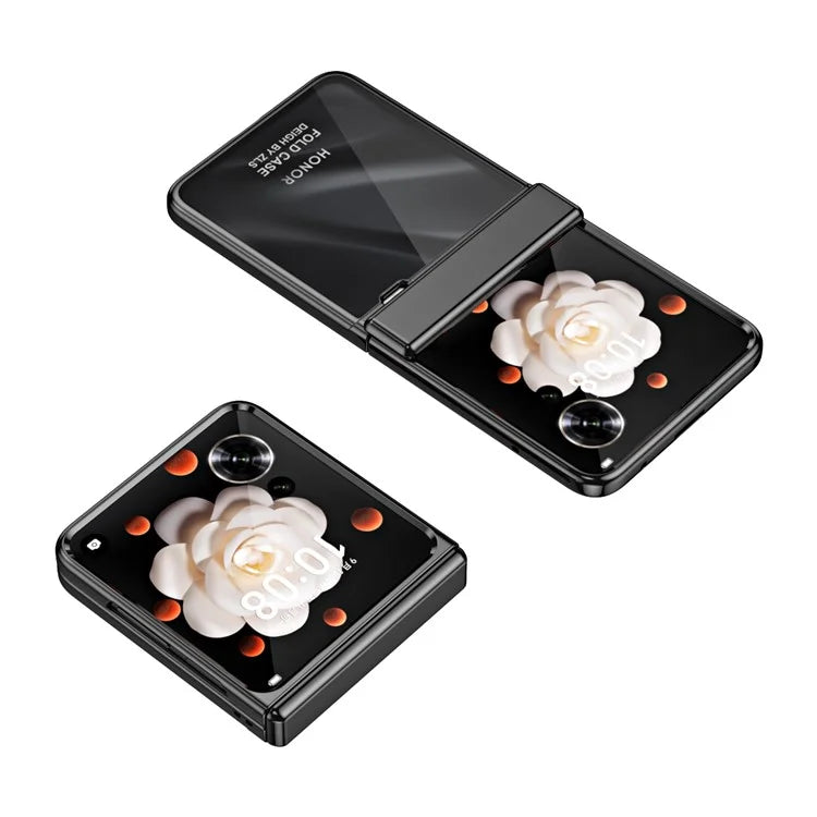 For Honor Magic V Flip 5G Case Electroplating PC Folding Phone Cover