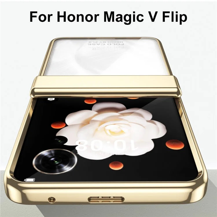 For Honor Magic V Flip 5G Case Electroplating PC Folding Phone Cover