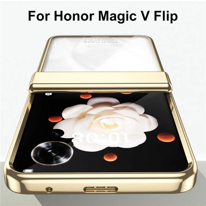 For Honor Magic V Flip 5G Case Electroplating PC Folding Phone Cover