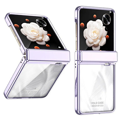 For Honor Magic V Flip 5G Case Electroplating PC Folding Phone Cover