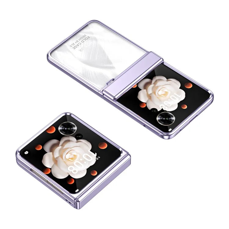 For Honor Magic V Flip 5G Case Electroplating PC Folding Phone Cover