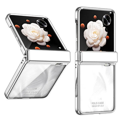 For Honor Magic V Flip 5G Case Electroplating PC Folding Phone Cover