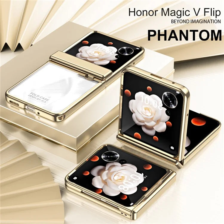 For Honor Magic V Flip 5G Case Electroplating PC Folding Phone Cover