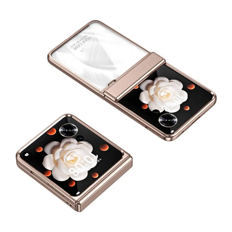For Honor Magic V Flip 5G Case Electroplating PC Folding Phone Cover