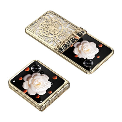 For Honor Magic V Flip 5G Case Mechanical Legend Electroplating PC Phone Cover