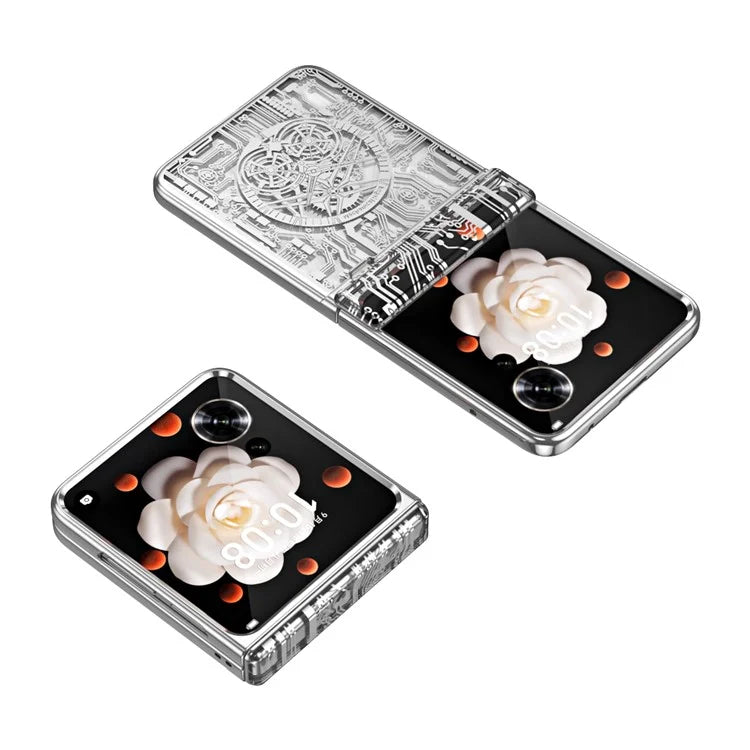 For Honor Magic V Flip 5G Case Mechanical Legend Electroplating PC Phone Cover