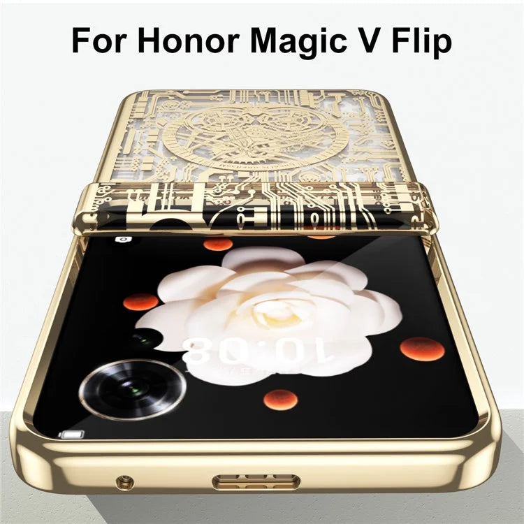 For Honor Magic V Flip 5G Case Mechanical Legend Electroplating PC Phone Cover