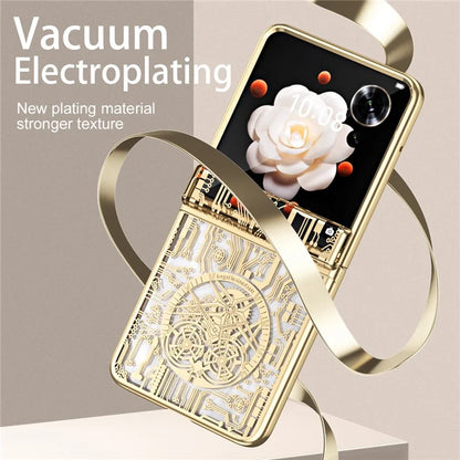 For Honor Magic V Flip 5G Case Mechanical Legend Electroplating PC Phone Cover