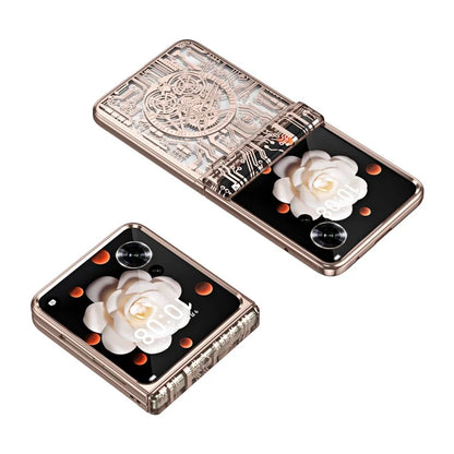For Honor Magic V Flip 5G Case Mechanical Legend Electroplating PC Phone Cover