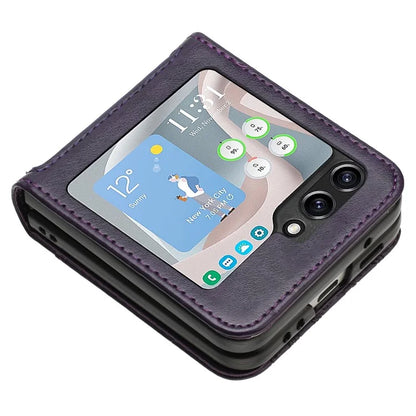 For Samsung Galaxy Z Flip6 5G Case Butterfly Flower Imprinted Leather Phone Cover