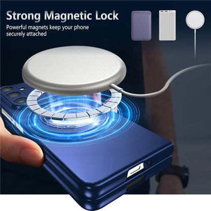 For Samsung Galaxy Z Fold6 5G Case Magnetic Kickstand Hard PC Shockproof Protective Cover