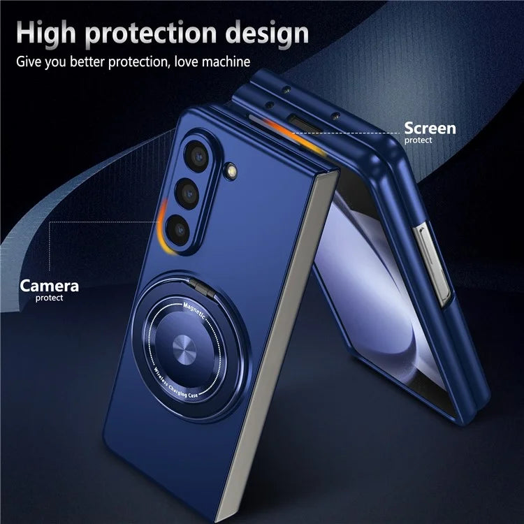 For Samsung Galaxy Z Fold6 5G Case Magnetic Kickstand Hard PC Shockproof Protective Cover