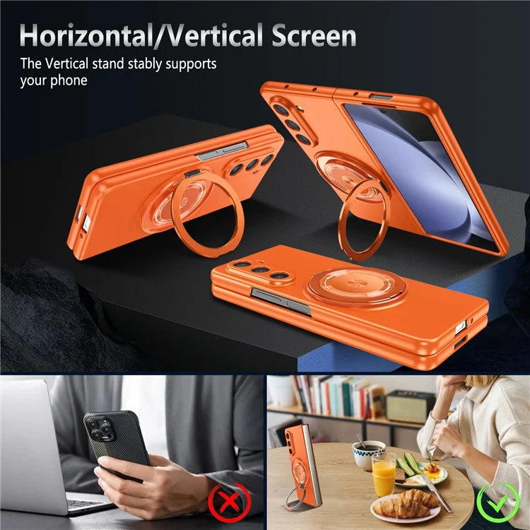 For Samsung Galaxy Z Fold6 5G Case Magnetic Kickstand Hard PC Shockproof Protective Cover