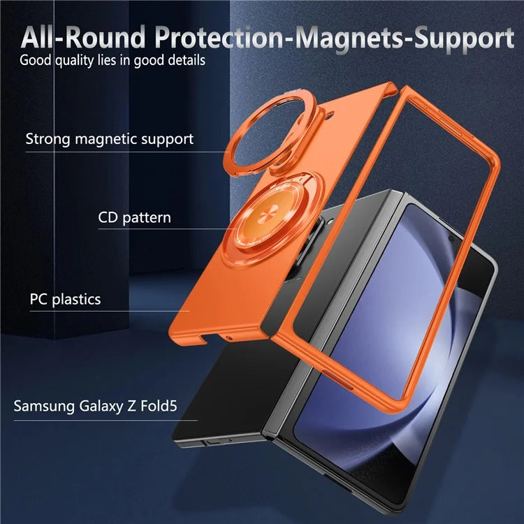 For Samsung Galaxy Z Fold6 5G Case Magnetic Kickstand Hard PC Shockproof Protective Cover