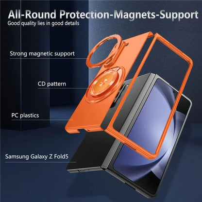 For Samsung Galaxy Z Fold6 5G Case Magnetic Kickstand Hard PC Shockproof Protective Cover