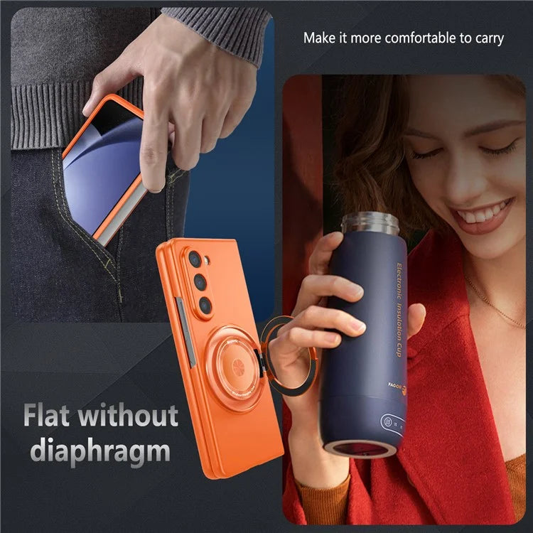 For Samsung Galaxy Z Fold6 5G Case Magnetic Kickstand Hard PC Shockproof Protective Cover