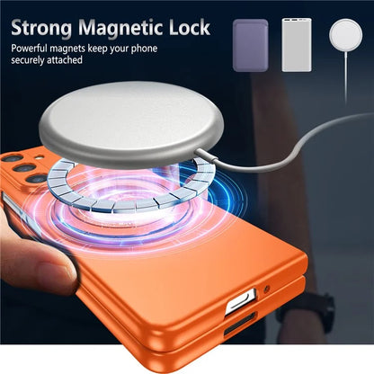 For Samsung Galaxy Z Fold6 5G Case Magnetic Kickstand Hard PC Shockproof Protective Cover