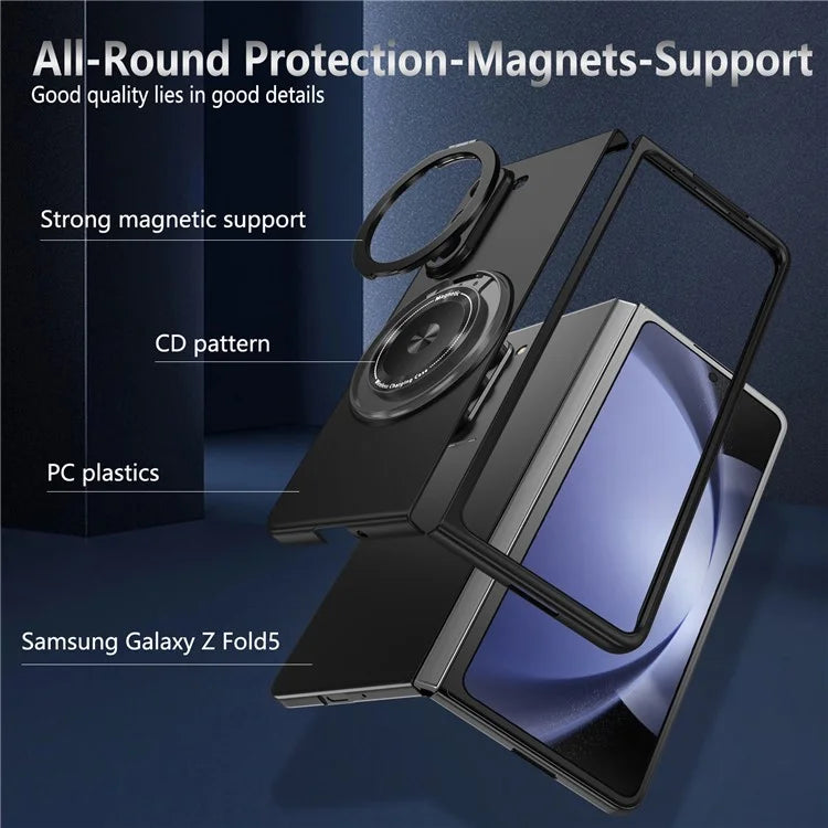 For Samsung Galaxy Z Fold6 5G Case Magnetic Kickstand Hard PC Shockproof Protective Cover