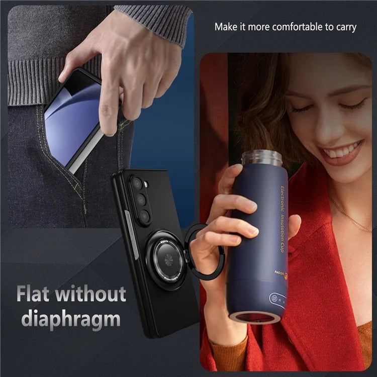 For Samsung Galaxy Z Fold6 5G Case Magnetic Kickstand Hard PC Shockproof Protective Cover