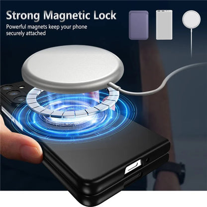 For Samsung Galaxy Z Fold6 5G Case Magnetic Kickstand Hard PC Shockproof Protective Cover