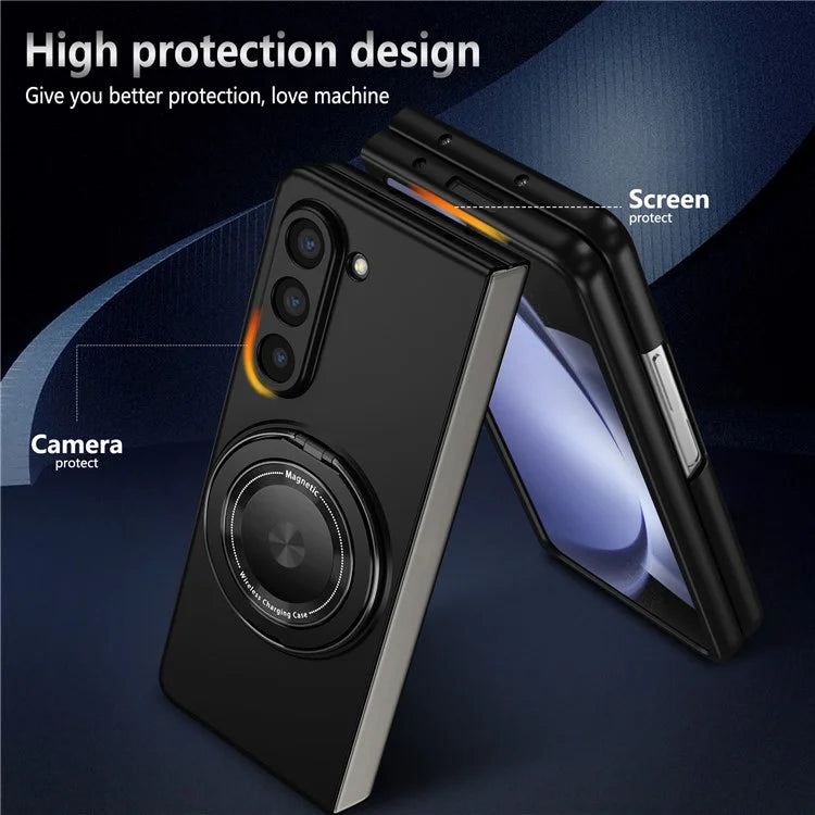 For Samsung Galaxy Z Fold6 5G Case Magnetic Kickstand Hard PC Shockproof Protective Cover