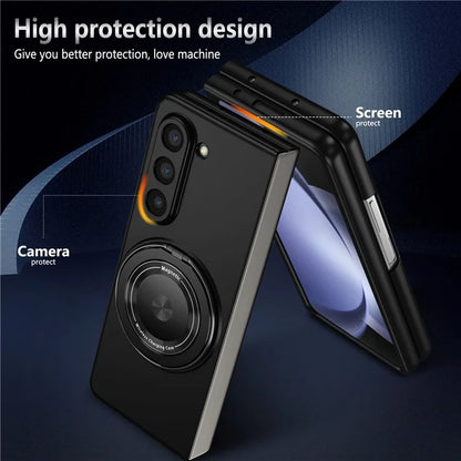 For Samsung Galaxy Z Fold6 5G Case Magnetic Kickstand Hard PC Shockproof Protective Cover