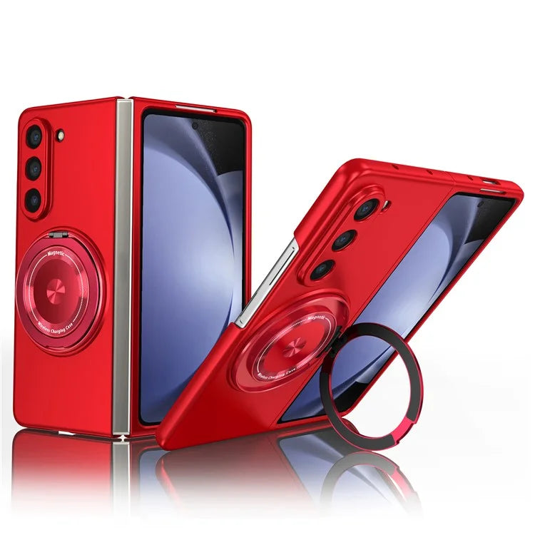 For Samsung Galaxy Z Fold6 5G Case Magnetic Kickstand Hard PC Shockproof Protective Cover