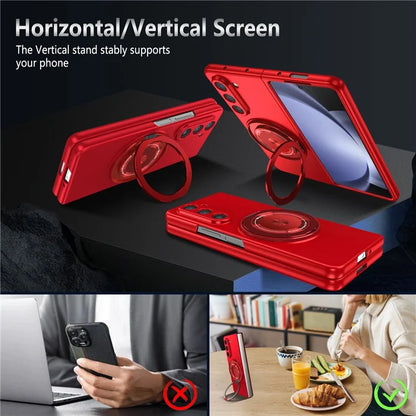 For Samsung Galaxy Z Fold6 5G Case Magnetic Kickstand Hard PC Shockproof Protective Cover