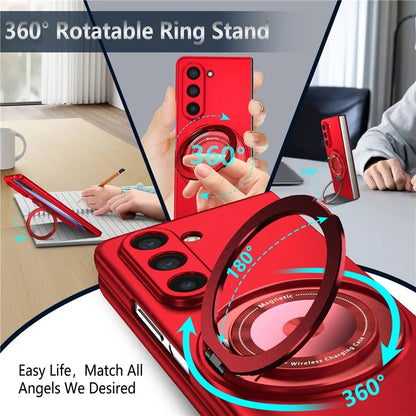For Samsung Galaxy Z Fold6 5G Case Magnetic Kickstand Hard PC Shockproof Protective Cover