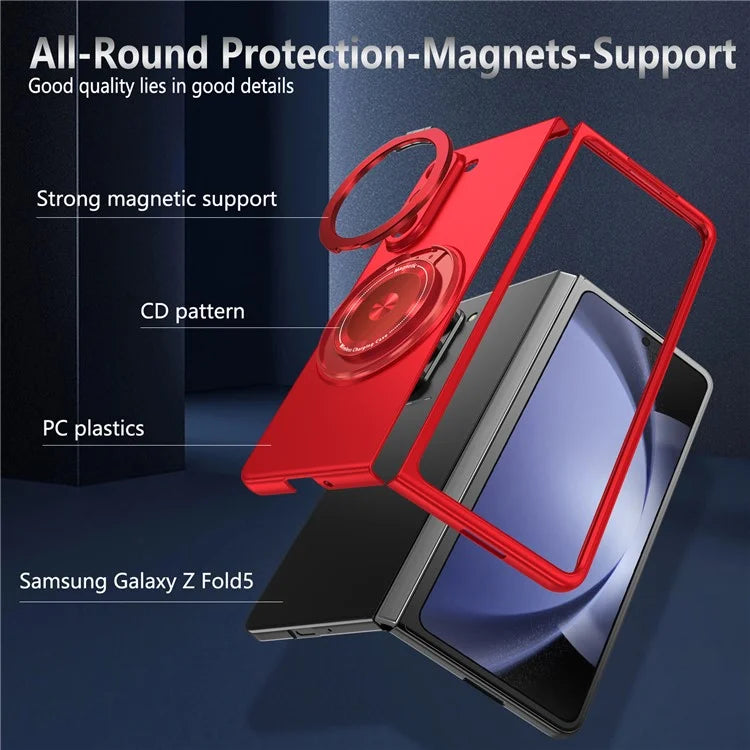 For Samsung Galaxy Z Fold6 5G Case Magnetic Kickstand Hard PC Shockproof Protective Cover
