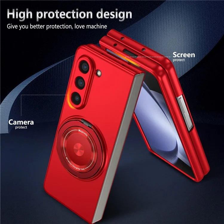For Samsung Galaxy Z Fold6 5G Case Magnetic Kickstand Hard PC Shockproof Protective Cover