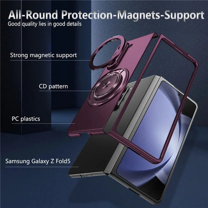 For Samsung Galaxy Z Fold6 5G Case Magnetic Kickstand Hard PC Shockproof Protective Cover