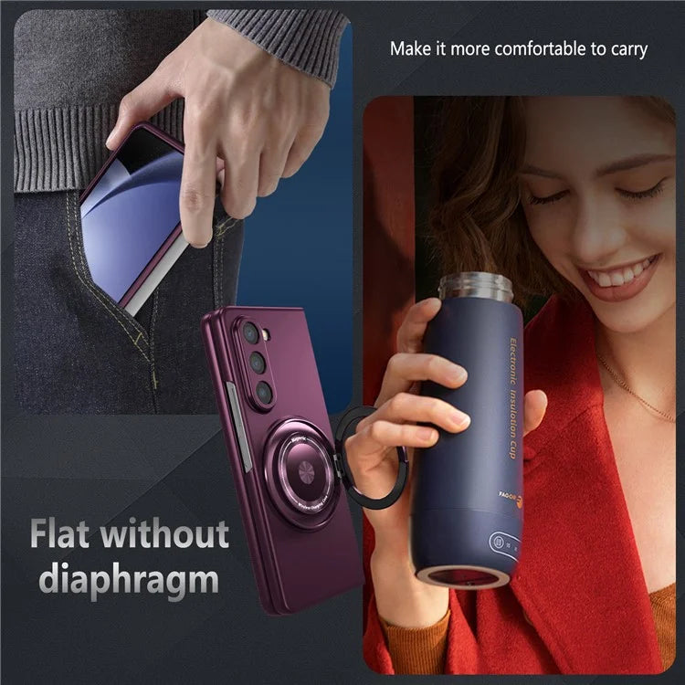 For Samsung Galaxy Z Fold6 5G Case Magnetic Kickstand Hard PC Shockproof Protective Cover