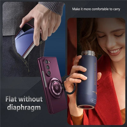 For Samsung Galaxy Z Fold6 5G Case Magnetic Kickstand Hard PC Shockproof Protective Cover